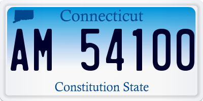 CT license plate AM54100