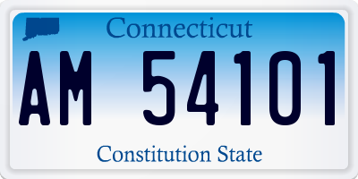 CT license plate AM54101