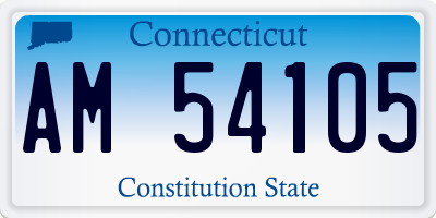 CT license plate AM54105