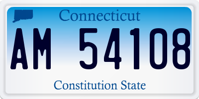 CT license plate AM54108