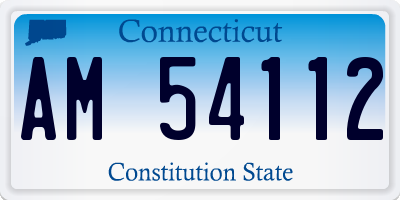 CT license plate AM54112