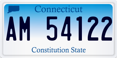 CT license plate AM54122