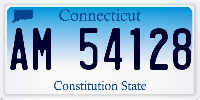 CT license plate AM54128