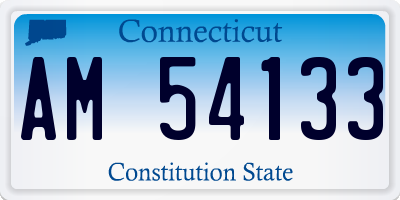 CT license plate AM54133