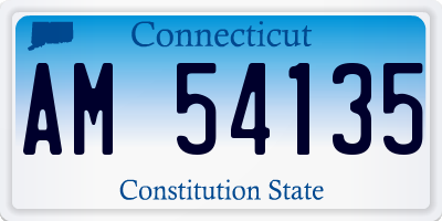CT license plate AM54135