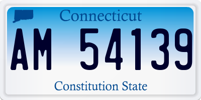 CT license plate AM54139