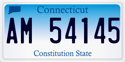 CT license plate AM54145