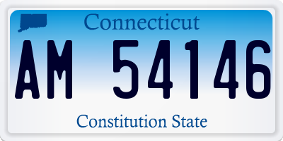 CT license plate AM54146