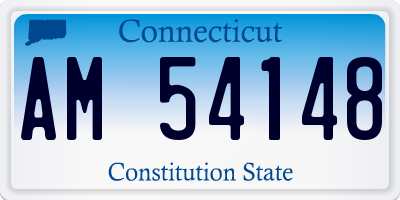 CT license plate AM54148