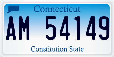 CT license plate AM54149