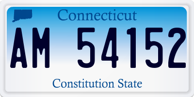 CT license plate AM54152