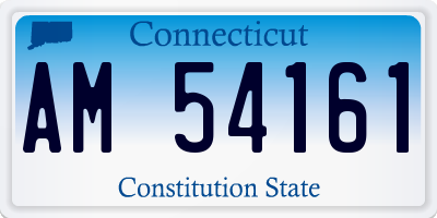 CT license plate AM54161