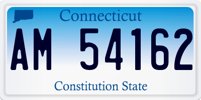 CT license plate AM54162