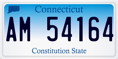 CT license plate AM54164