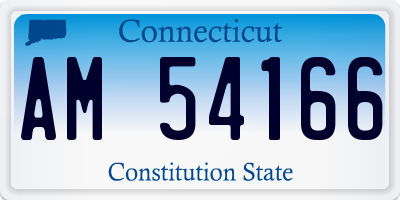 CT license plate AM54166