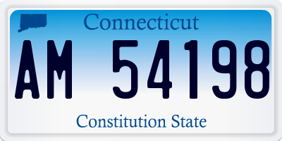 CT license plate AM54198