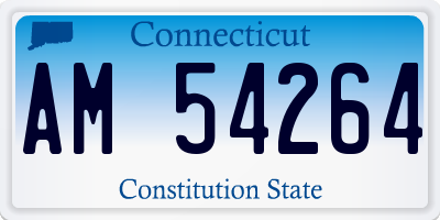 CT license plate AM54264