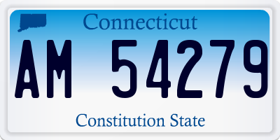 CT license plate AM54279