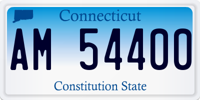 CT license plate AM54400