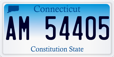 CT license plate AM54405