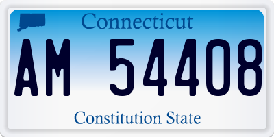 CT license plate AM54408