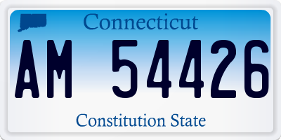 CT license plate AM54426