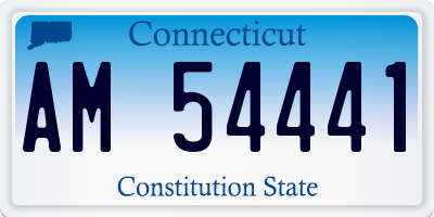 CT license plate AM54441