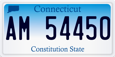 CT license plate AM54450