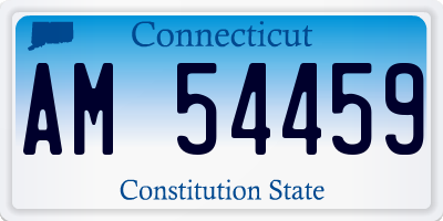 CT license plate AM54459