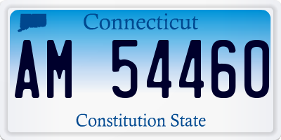 CT license plate AM54460