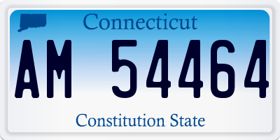 CT license plate AM54464