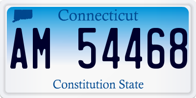 CT license plate AM54468