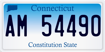 CT license plate AM54490