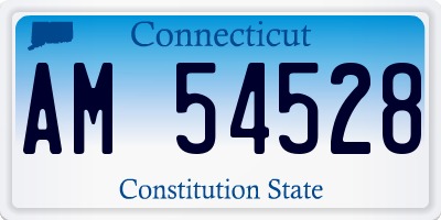 CT license plate AM54528