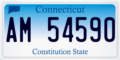 CT license plate AM54590