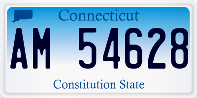 CT license plate AM54628