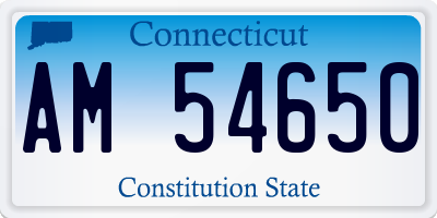 CT license plate AM54650