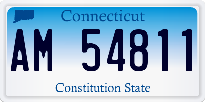 CT license plate AM54811