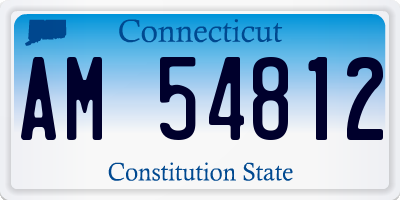 CT license plate AM54812