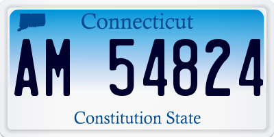 CT license plate AM54824