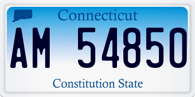 CT license plate AM54850
