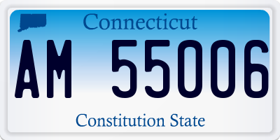 CT license plate AM55006