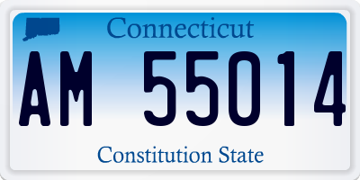 CT license plate AM55014