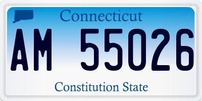 CT license plate AM55026