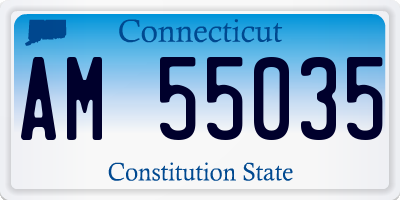 CT license plate AM55035