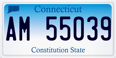 CT license plate AM55039
