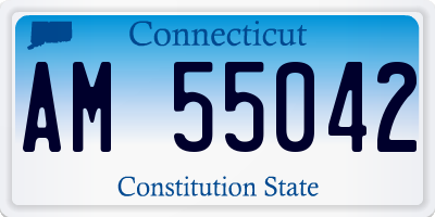 CT license plate AM55042