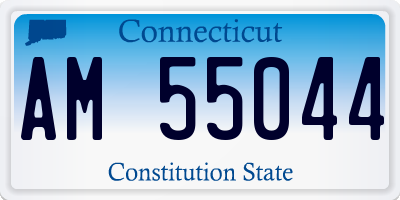 CT license plate AM55044