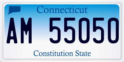 CT license plate AM55050