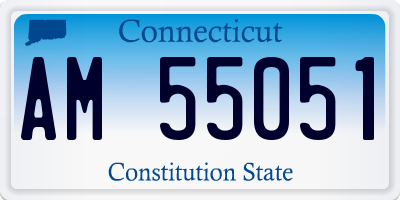 CT license plate AM55051